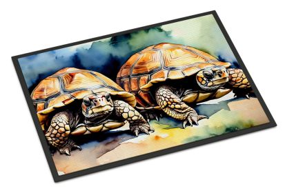 NEW Turtles Tortoises Doormat Front Door Mat Indoor Outdoor Rugs for Entryway, Non Slip Washable Low Pile, 18H X 27W