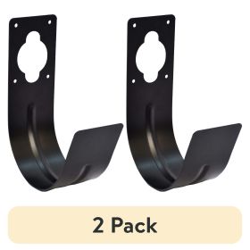 (2 pack) Metal Spigot Hose Hanger, in Black Color, Holding capacity upto 100 feet