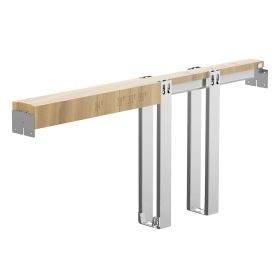 Pocket Door Frame Kit Pocket Door Kit for 24-36 in Wide 80 in High Door Steel